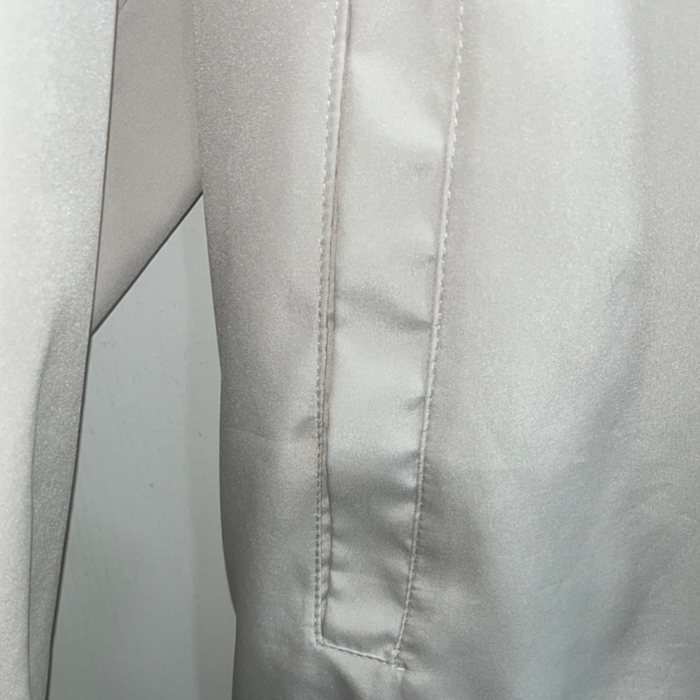 Preowned Men's Cream Bomber Jacket Size Large Retro . - Picture 4 of 16